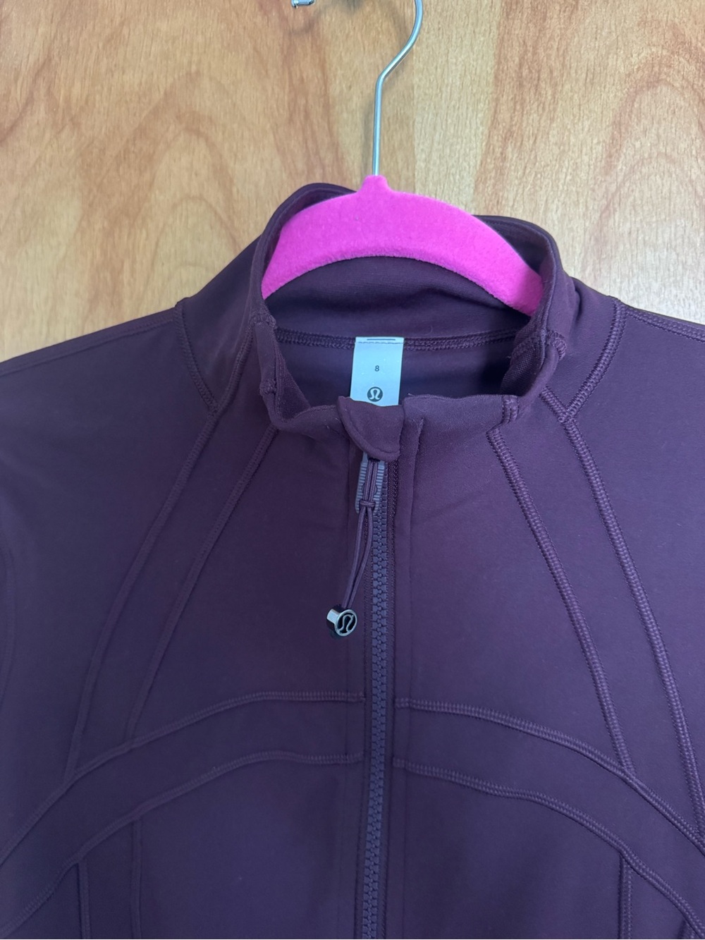 Lululemon Plum Burgundy Define Cropped Jacket *Nulu - Size 8 - Picture 4 of 8
